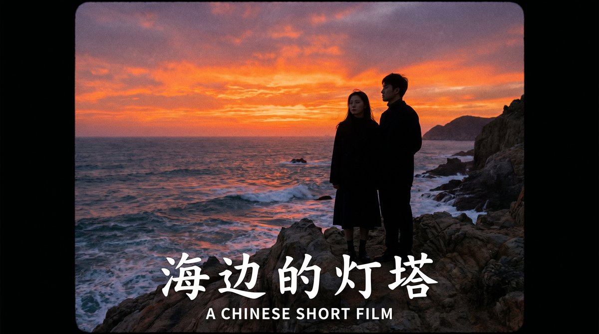 海角网获奖短片视频《海边的灯塔》